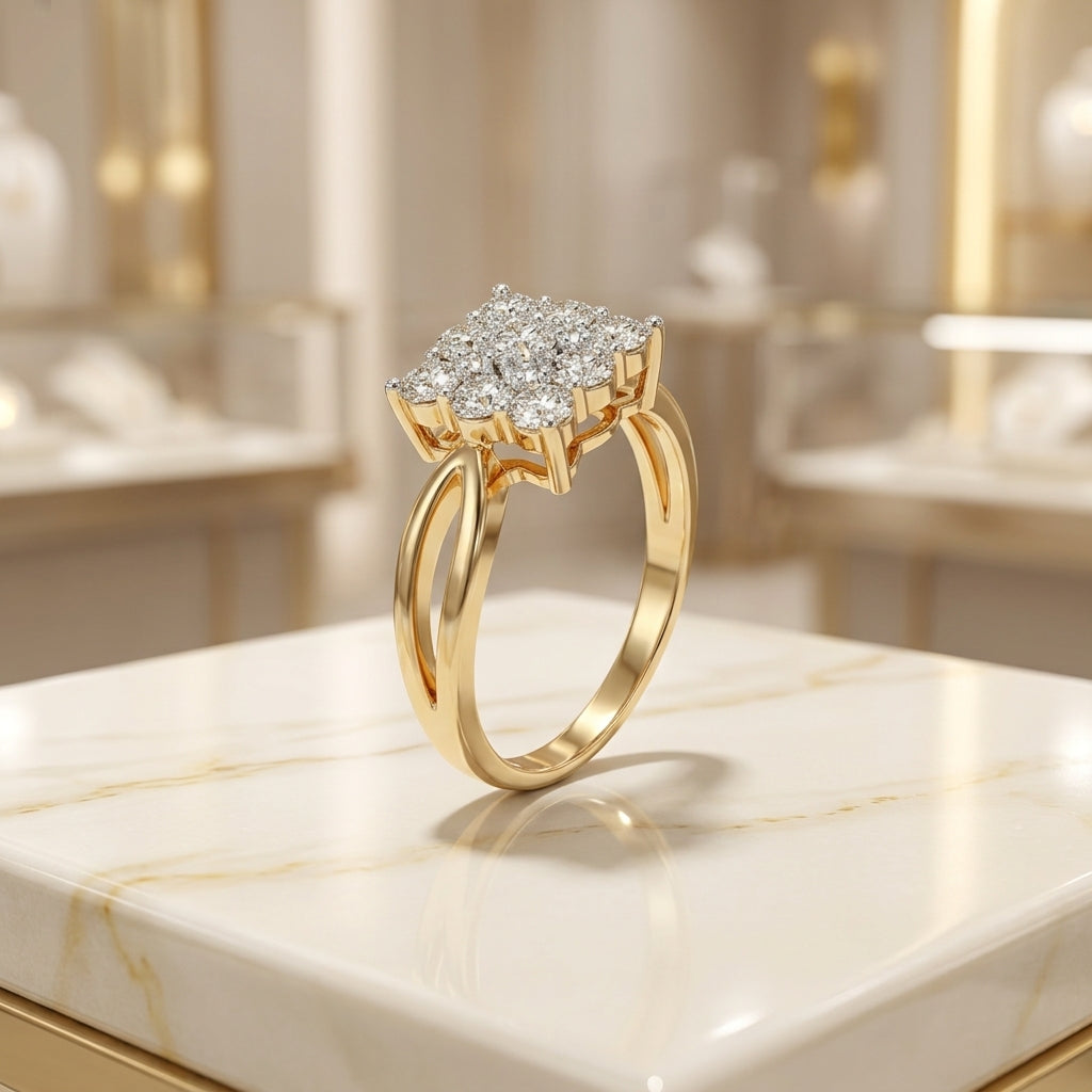 1 Carat Elegant Stone Ring | Premium Women's Jewelry