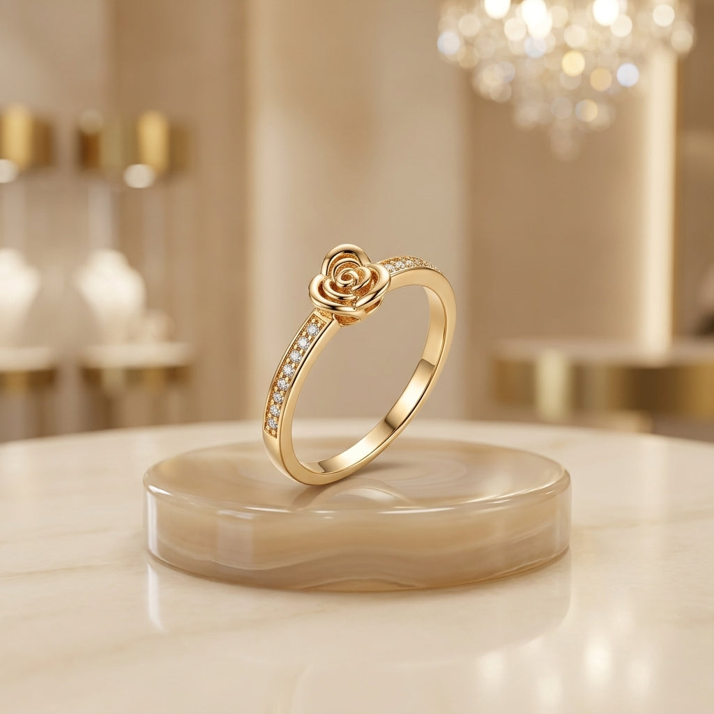 1 Carat Elegant Stone Ring | Premium Women's Jewelry