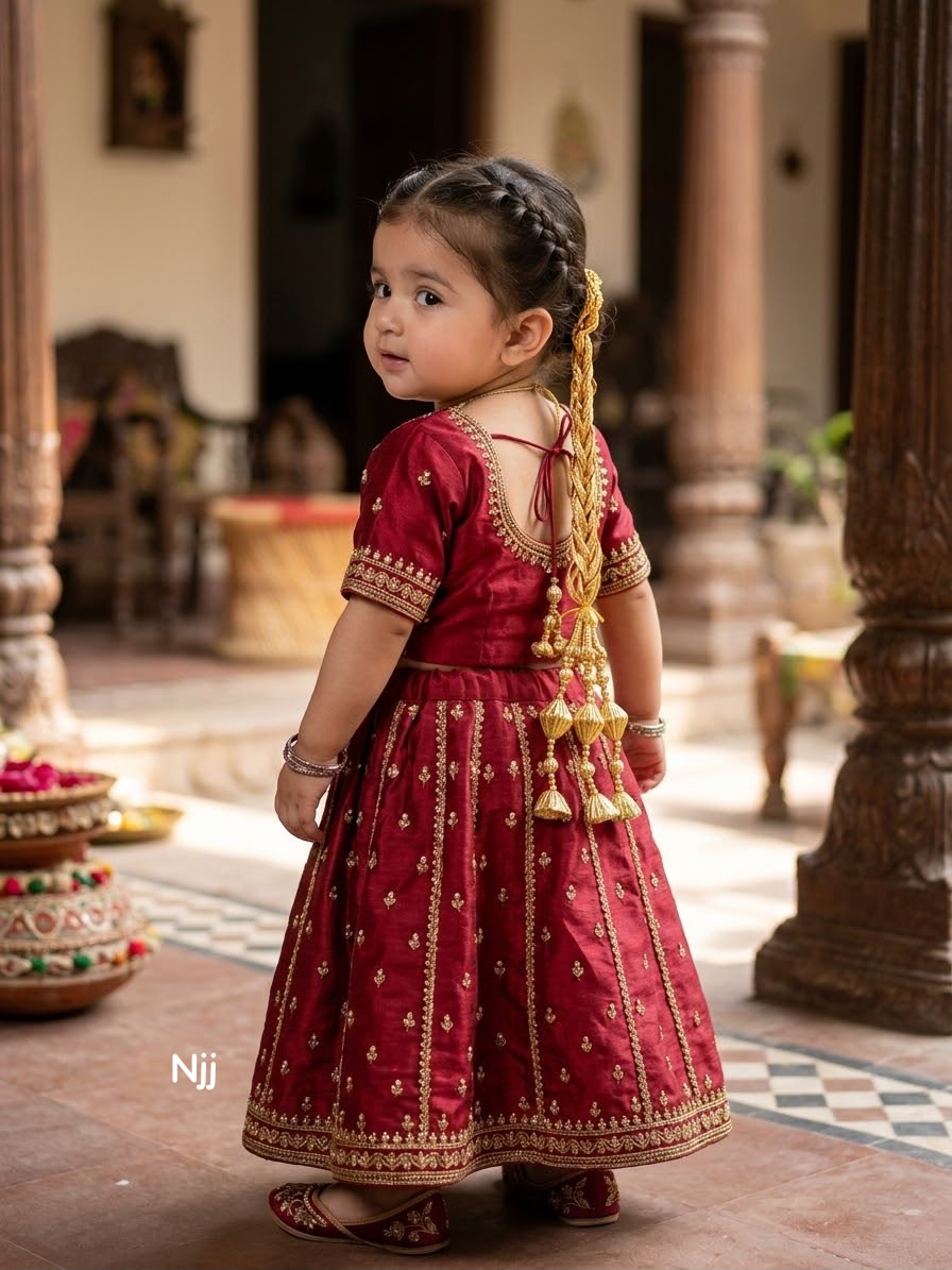 Pais Of Cute Baby Paranda – Traditional & Elegant Hair Accessory