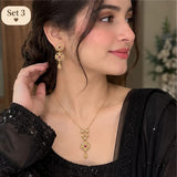 Elegant Necklace & Earrings Set for Women | Stylish Fashion Jewelry